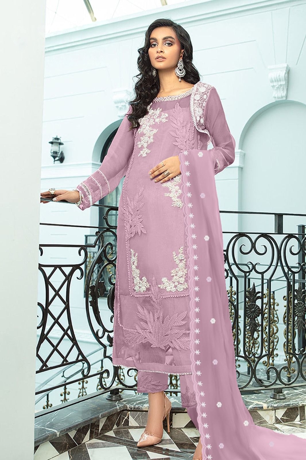 salwar kameez with cigarette pants Zukon Creations - Premium Pakistani / Indian Fashion & Luxury Clothing